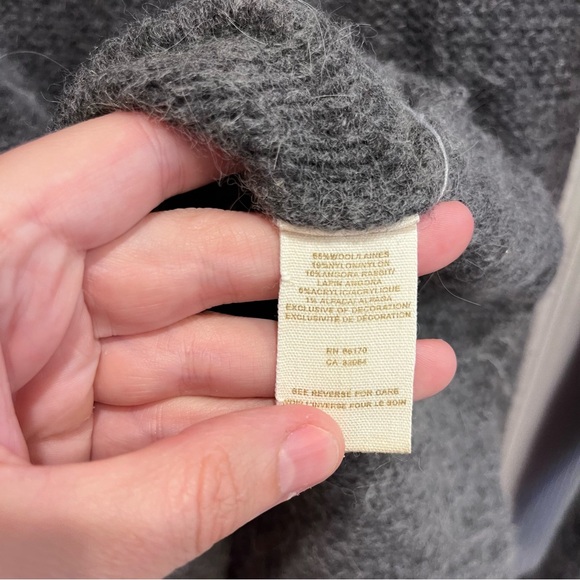 FREE PEOPLE Gray Orange Fair Isle Nordic Wool Blend
Sweater Size Large - Picture 13 of 13